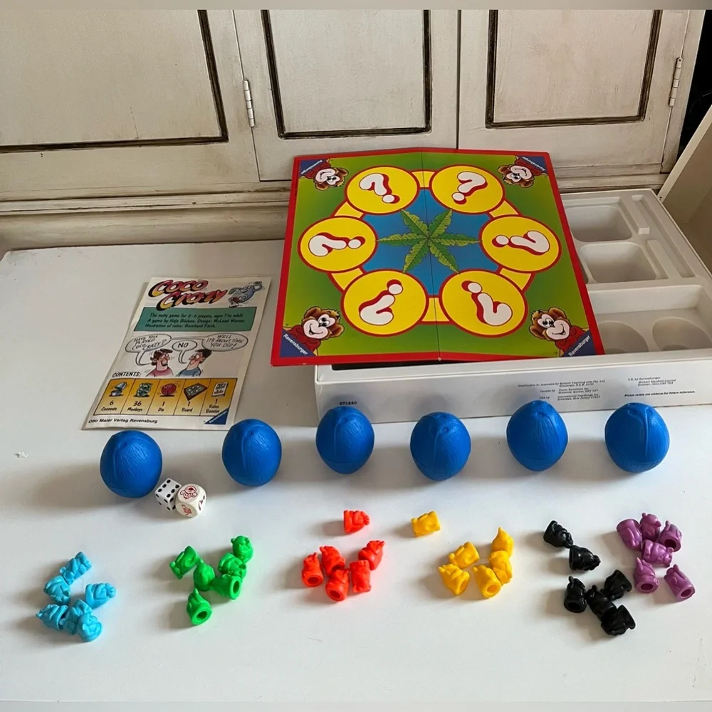 Vintage Ravensburger ‘92 Coco Crazy Board Game Memory Preschool Family  Night